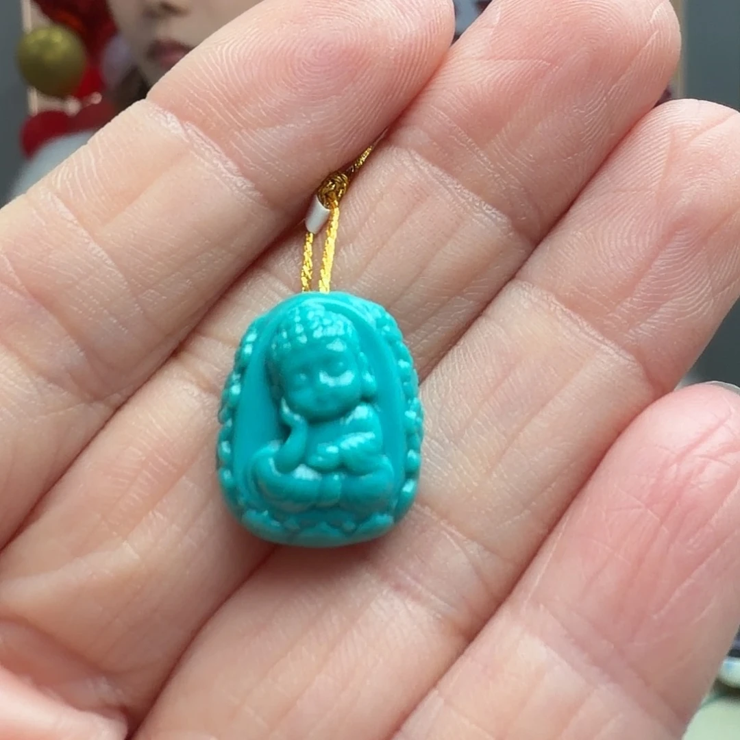 绿松石未镶嵌颈饰