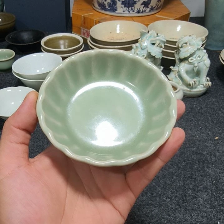 紫砂茶盘春***路龙泉窑小碗一个全品