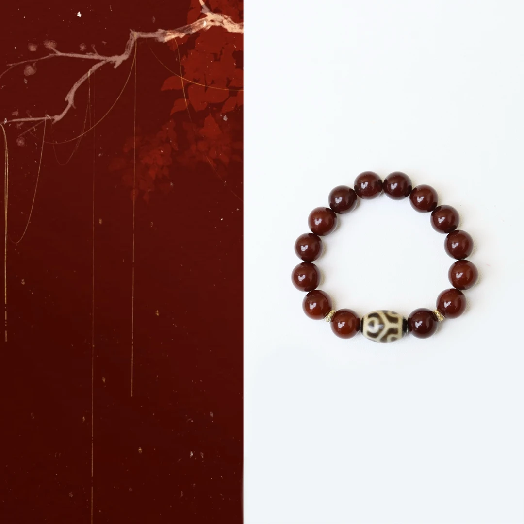 天然琥珀蜜蜡单圈简约时尚女款手串手饰12mm