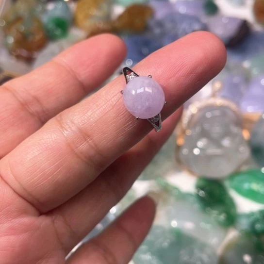 翡翠未镶嵌吊坠(不含链)喜**橙