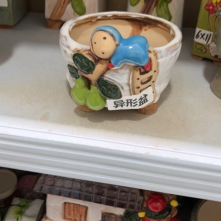紫砂花盆粗陶材质多肉花盆