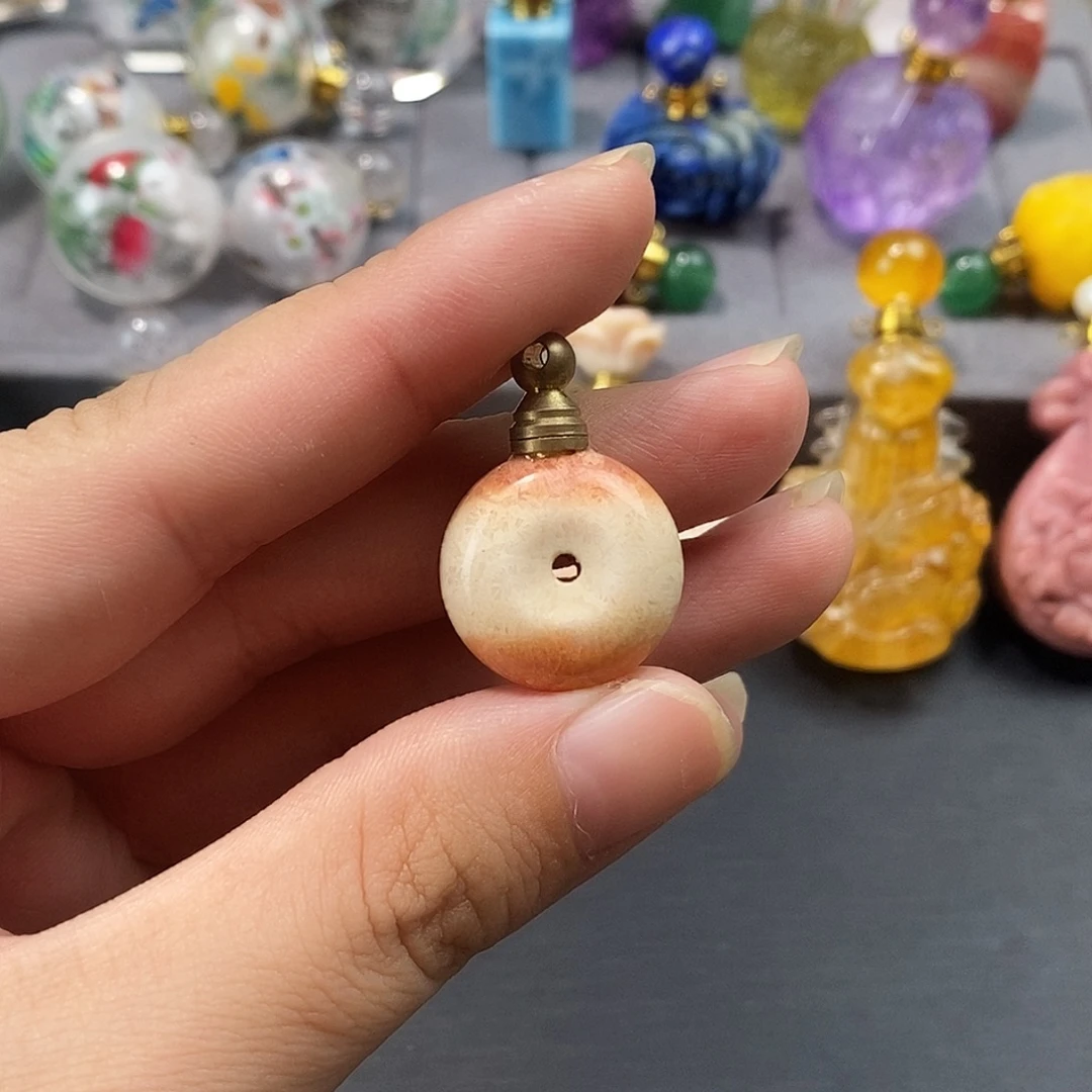 合金查罗石珠宝半成品香水瓶