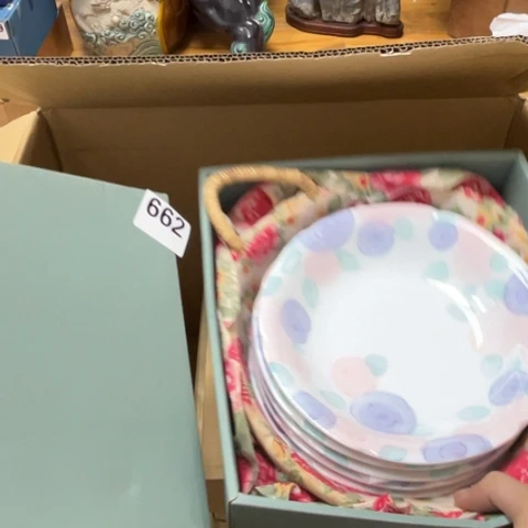 瓷片摆件工艺品瓷器摆件777
