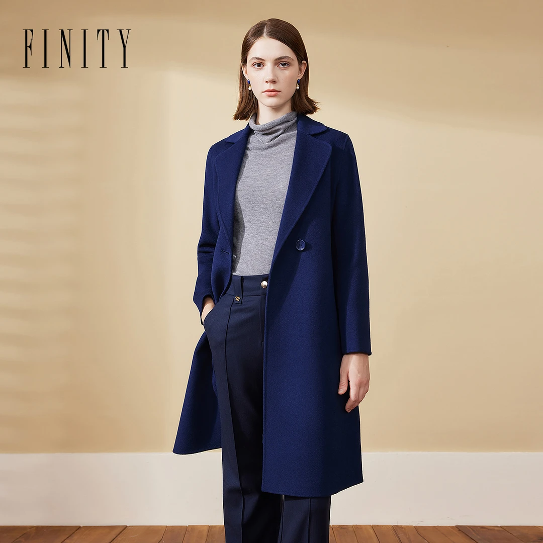 【念一甄选】FINITY 新品大衣气质时尚毛呢双面呢 F20UDT013D