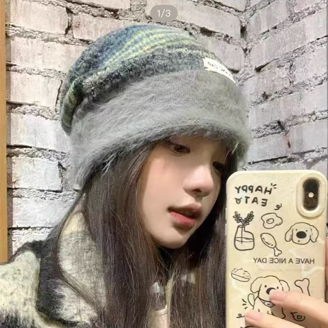 大头显脸小！冬天怎么少得了这样的一顶美拉德堆堆帽！男女同款