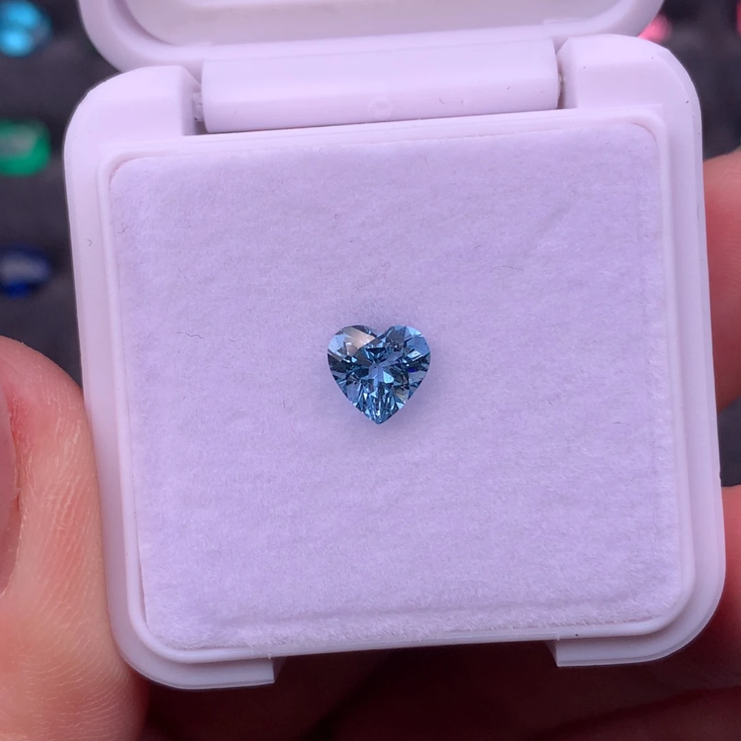 海蓝宝石裸石未镶嵌0.76ct超级圣玛利亚GRC