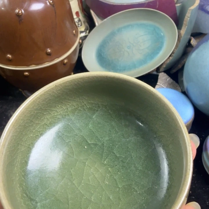 嘉***宝东沟窑翠青釉泡泡盏