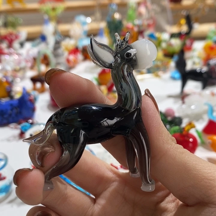 琉璃手工艺品琉璃玉料驴