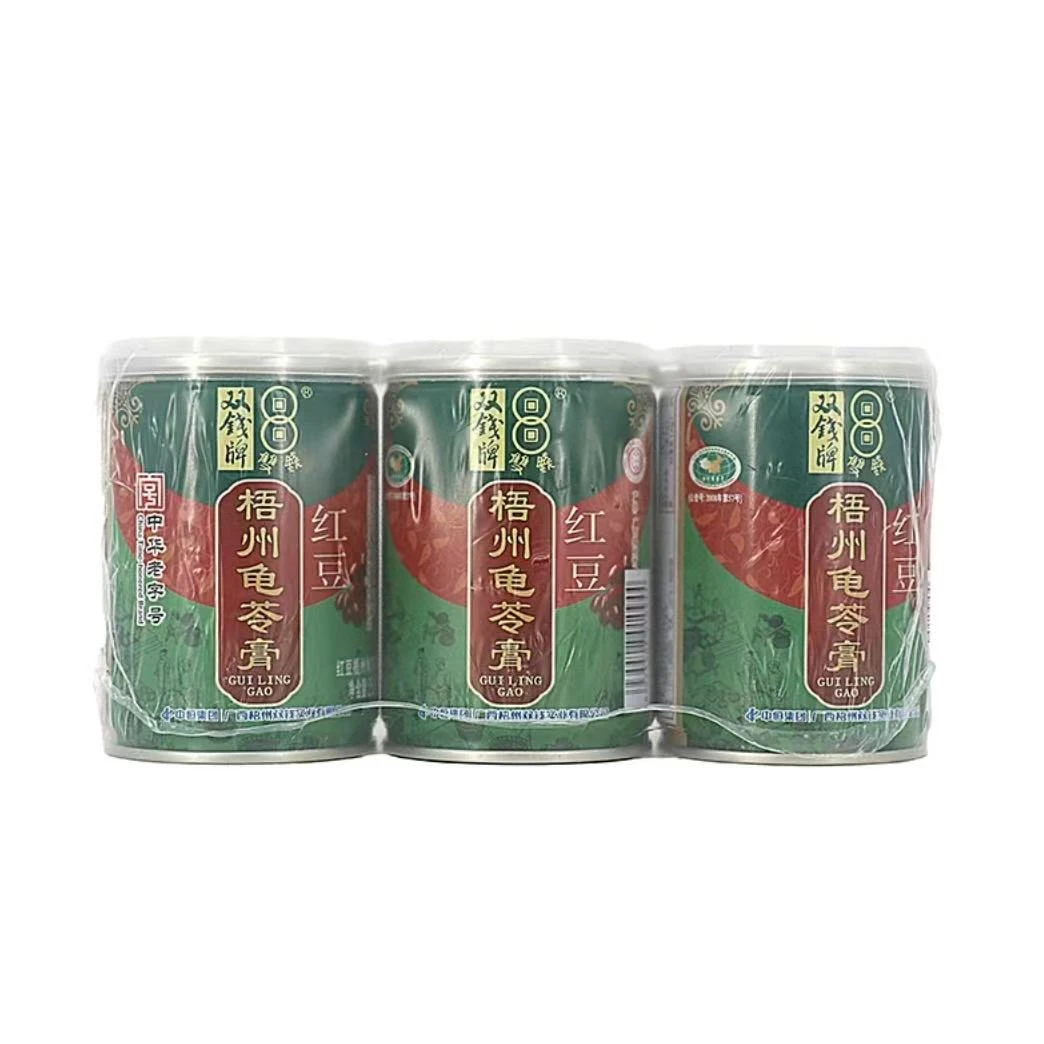 双钱(红豆)龟苓膏罐装组装250g*3*2
