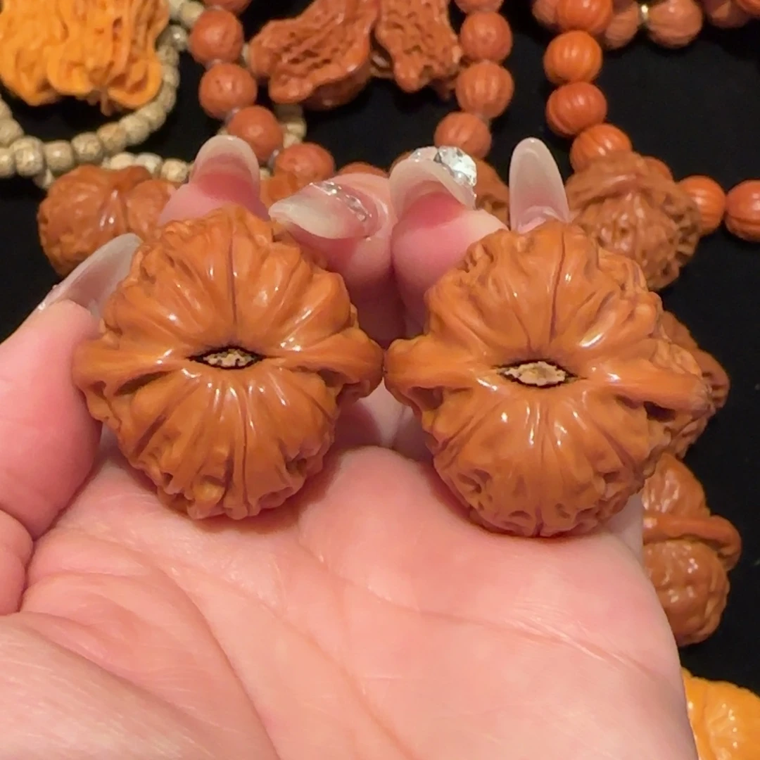 文玩核桃吊坠磨盘34精品2255