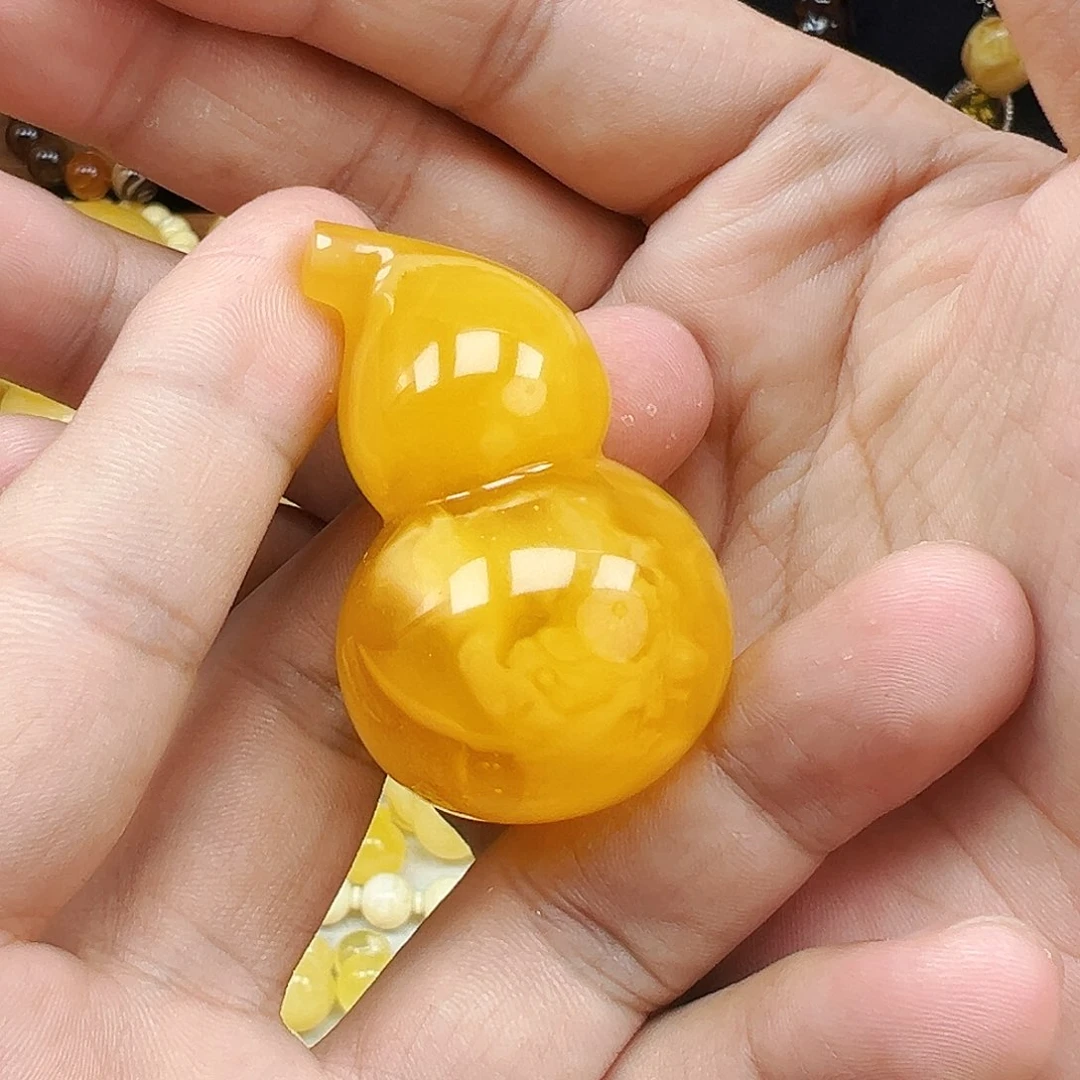 蜜蜡未镶嵌珠宝奇石志***方蜜蜡吊坠