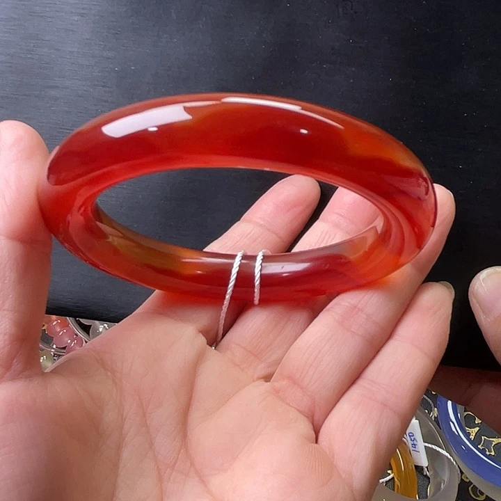 玛瑙/玉髓未镶嵌手镯58圈口