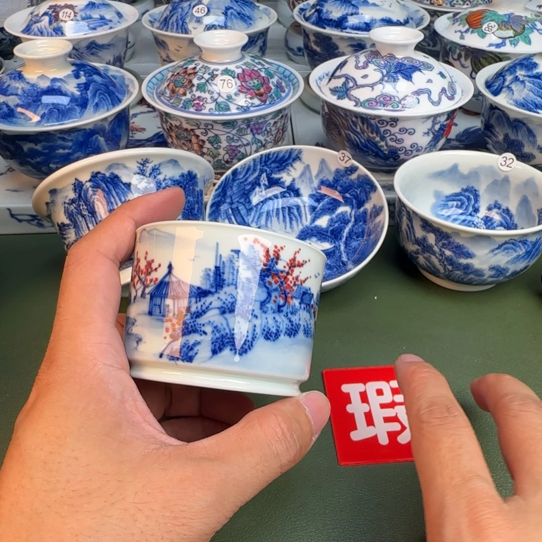 纯手工纯手绘茶具，91