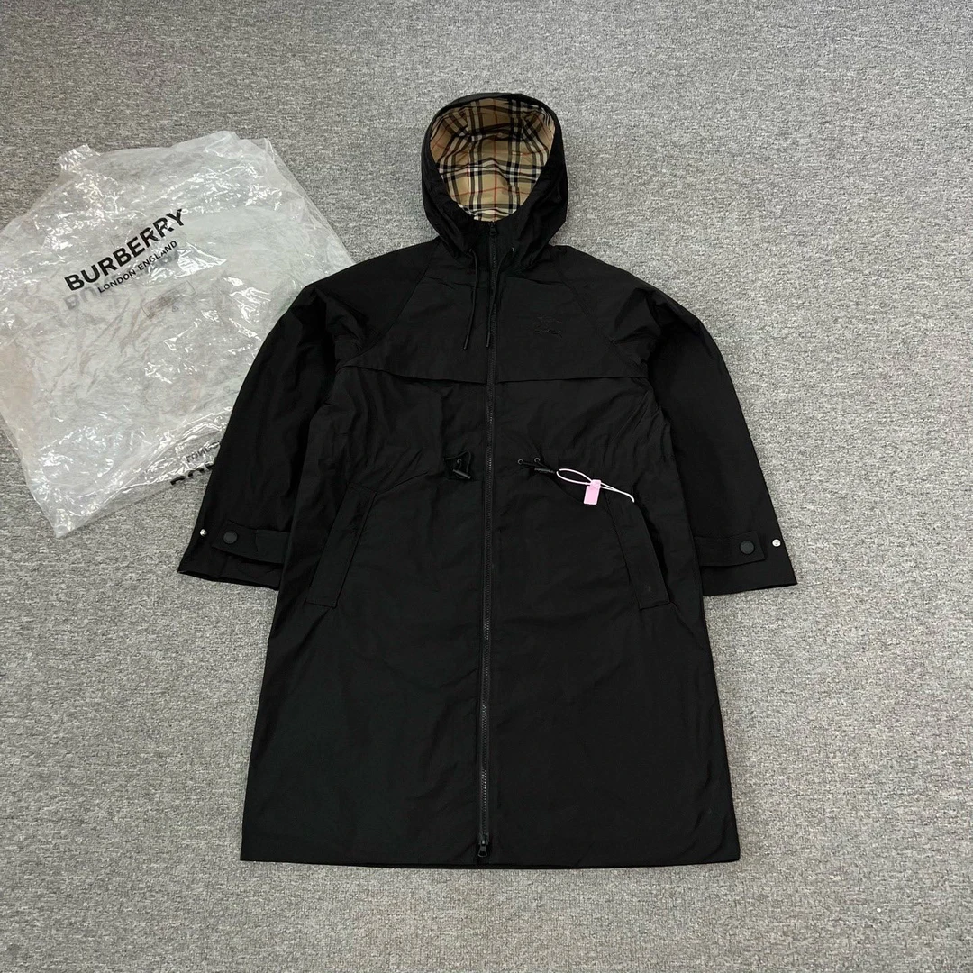 99新 AMIPARIS Burberry  长款 风衣 冲锋衣 uk6