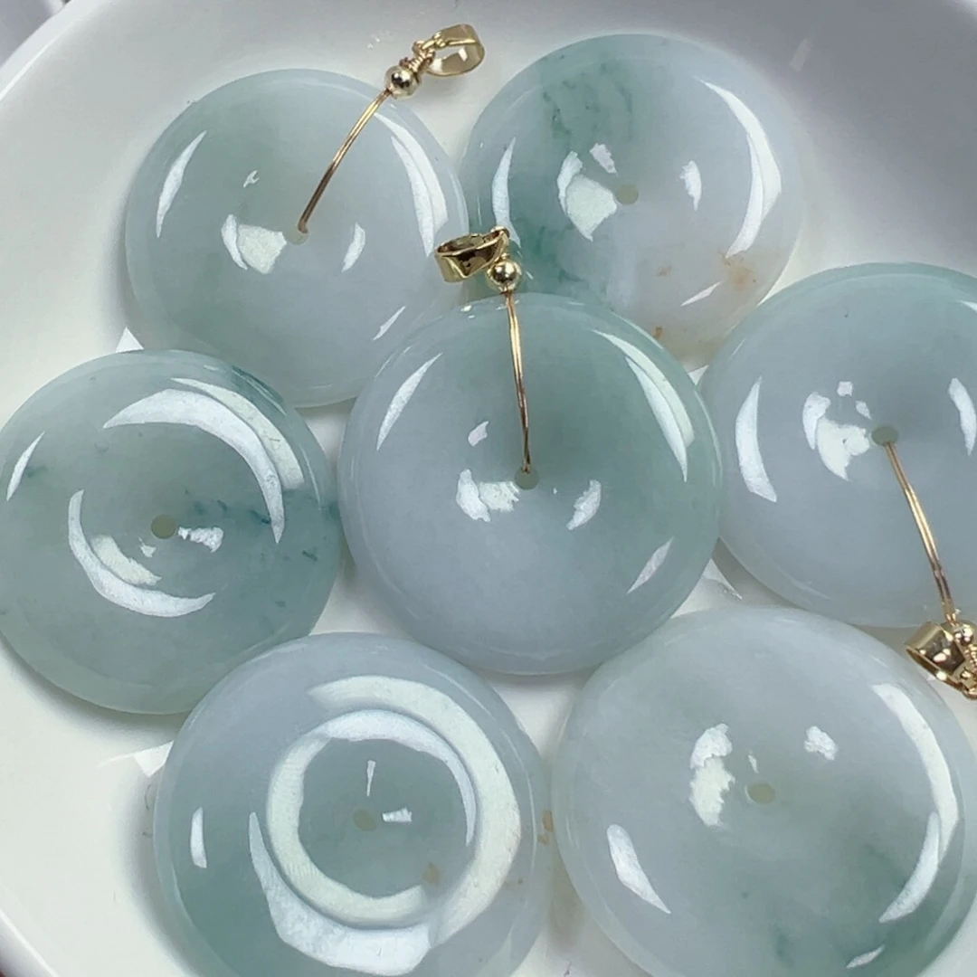 翡翠散珠翡翠平安扣一个可挑