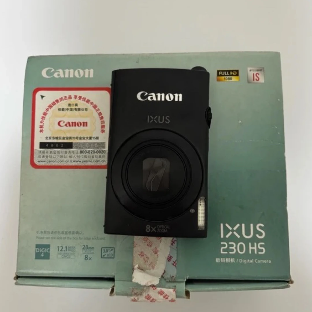 95新 Canon/佳能 ixus230黑色福利价大热门ccd相机大全套