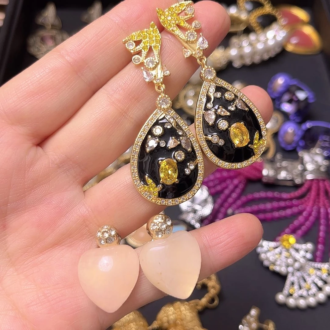 铁合金贝壳合金耳环