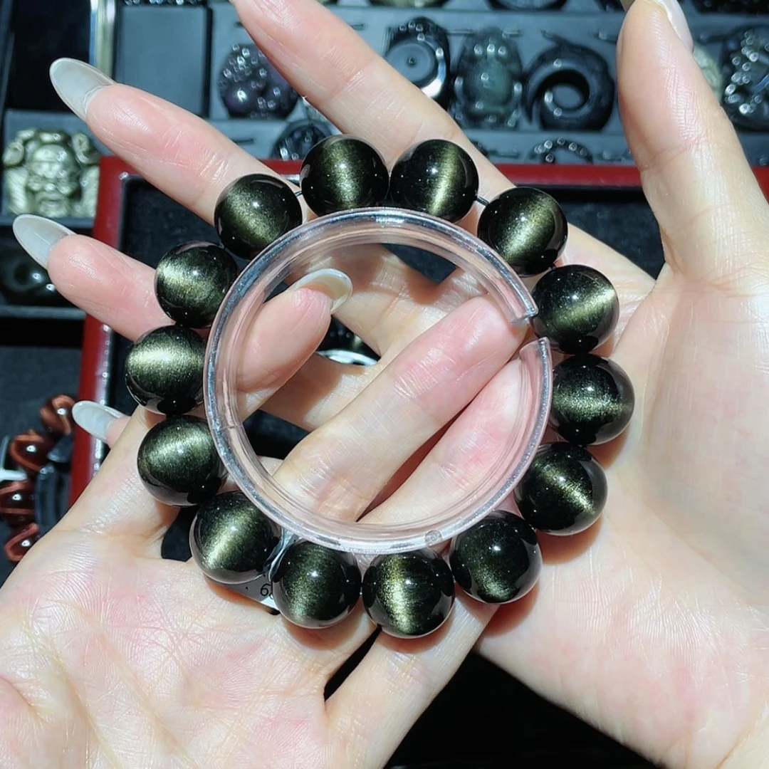 【闪购商品】未镶嵌黑曜岩手链C****0