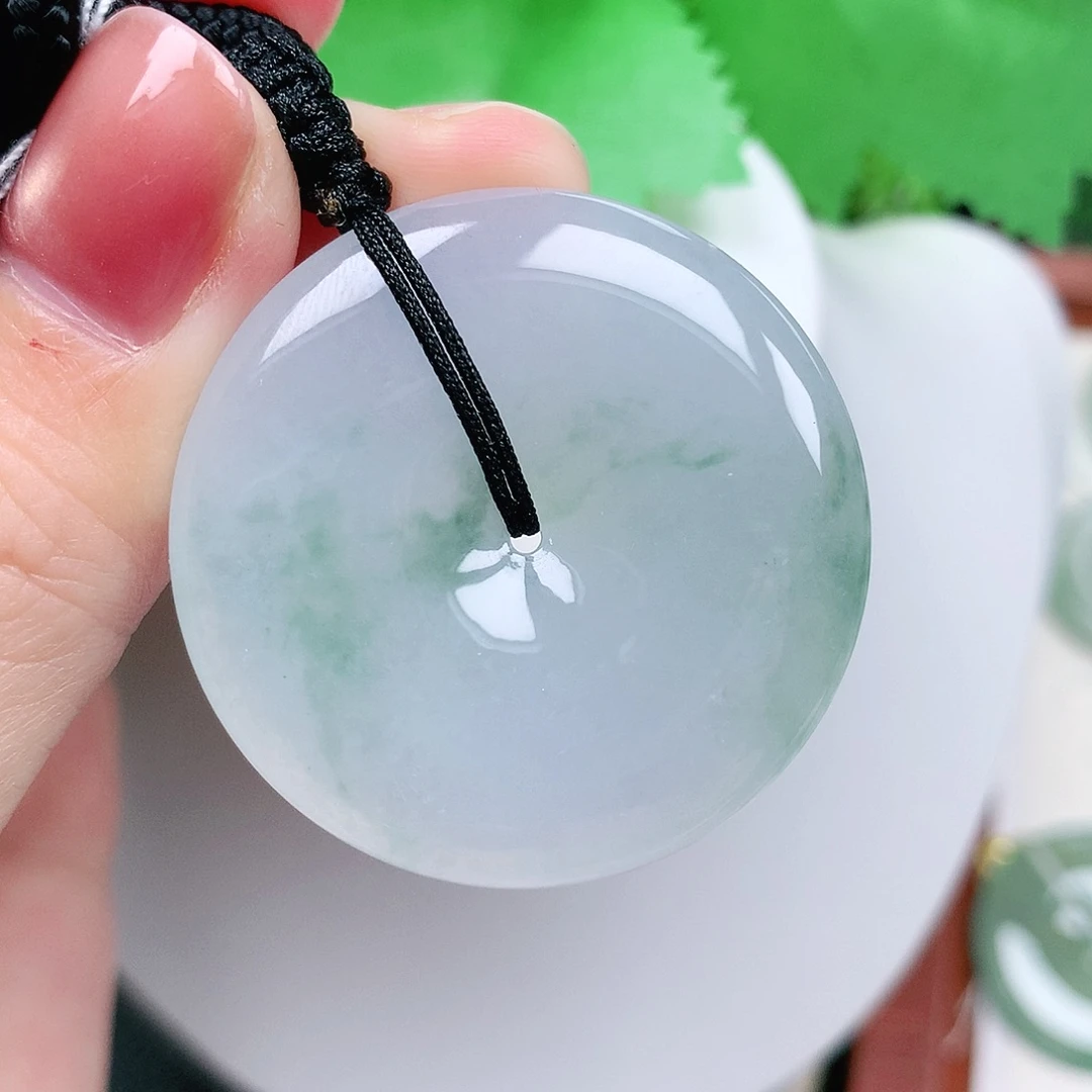 翡翠未镶嵌颈饰平安38-6.2