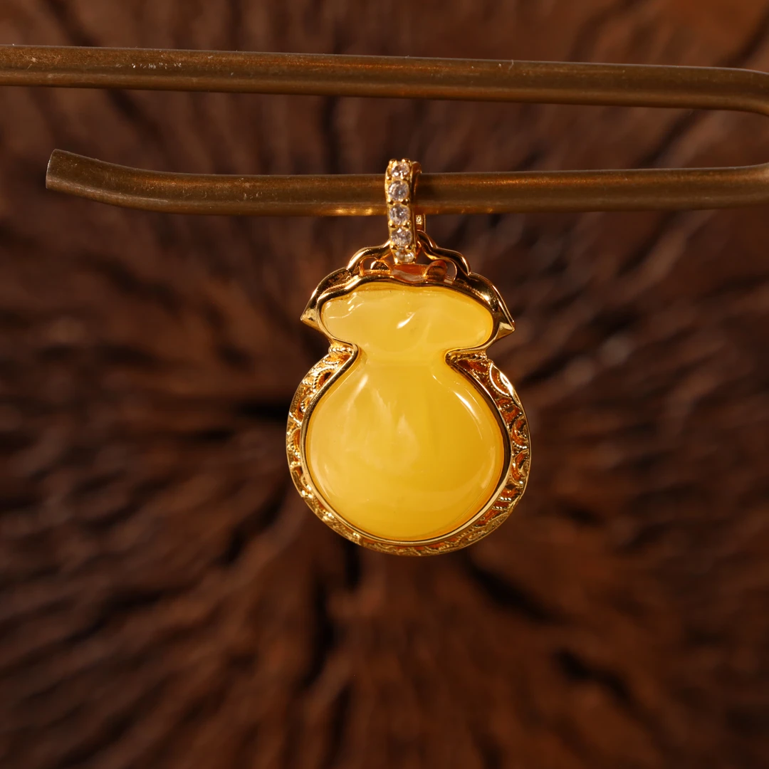 【嘉元专属】蜜蜡钱袋子吊坠 250803034070