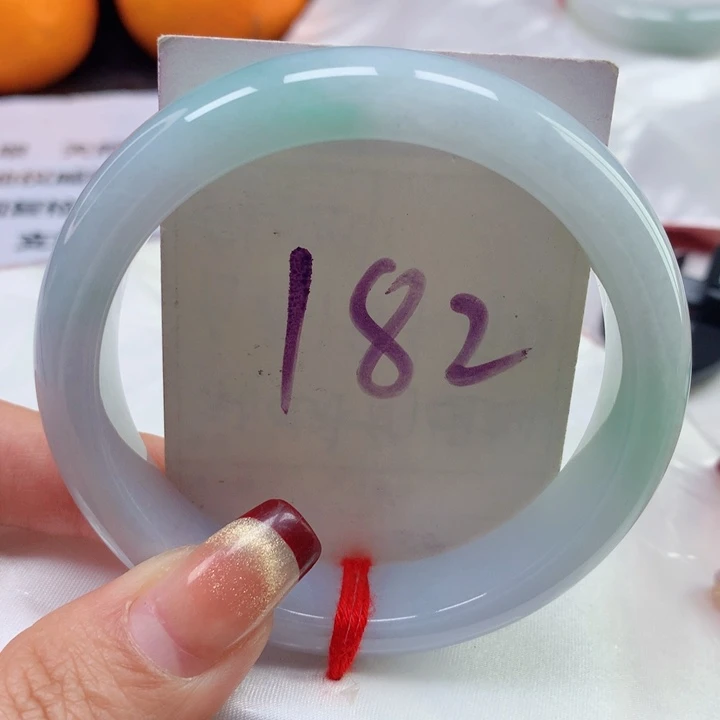 翡翠手镯未镶嵌天然翡翠57圈口