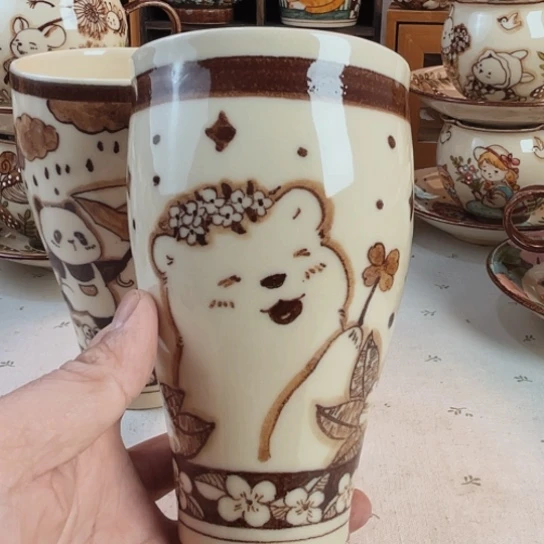 【闪购商品】摆件壹夫手绘高温釉下彩