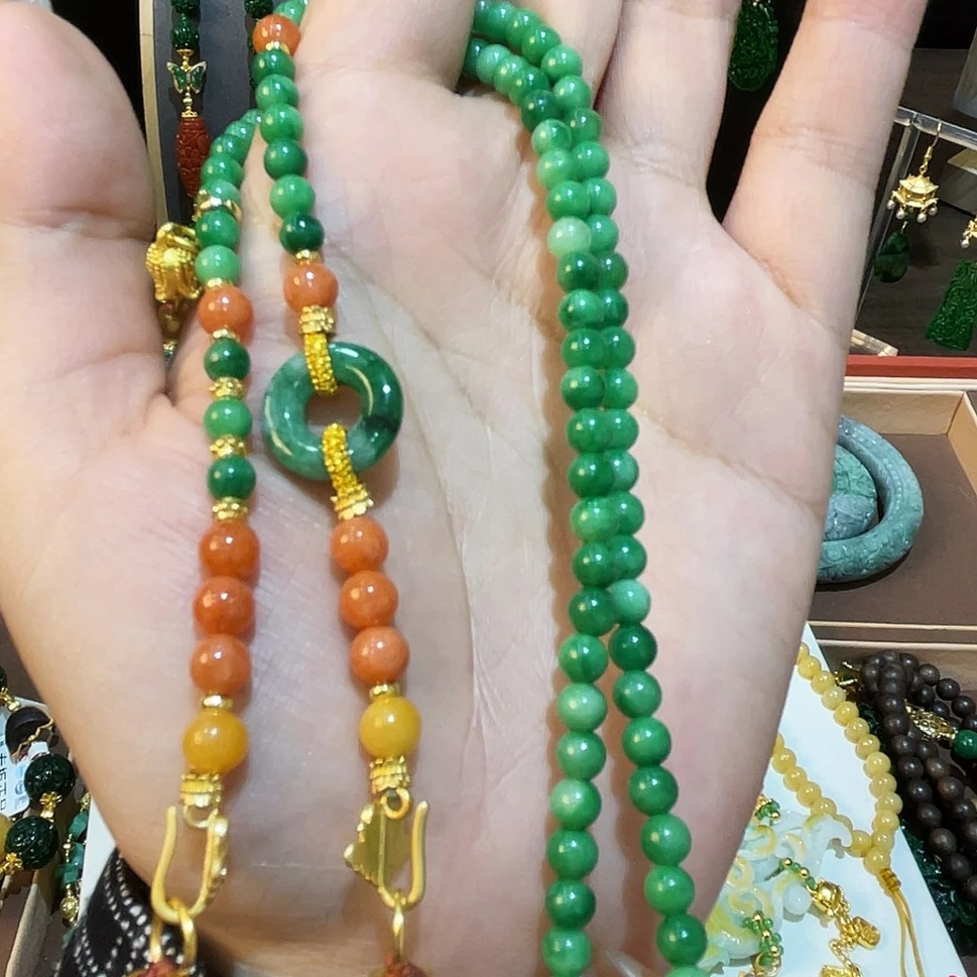 大***店翡翠未镶嵌项链福利