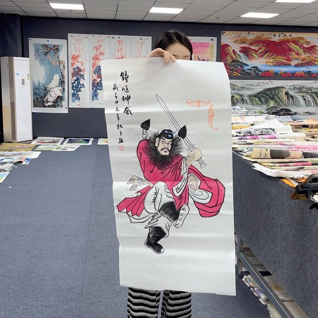国画作品小姐姐放漏…