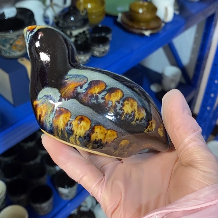 瓷片七厂窑变鹌鹑