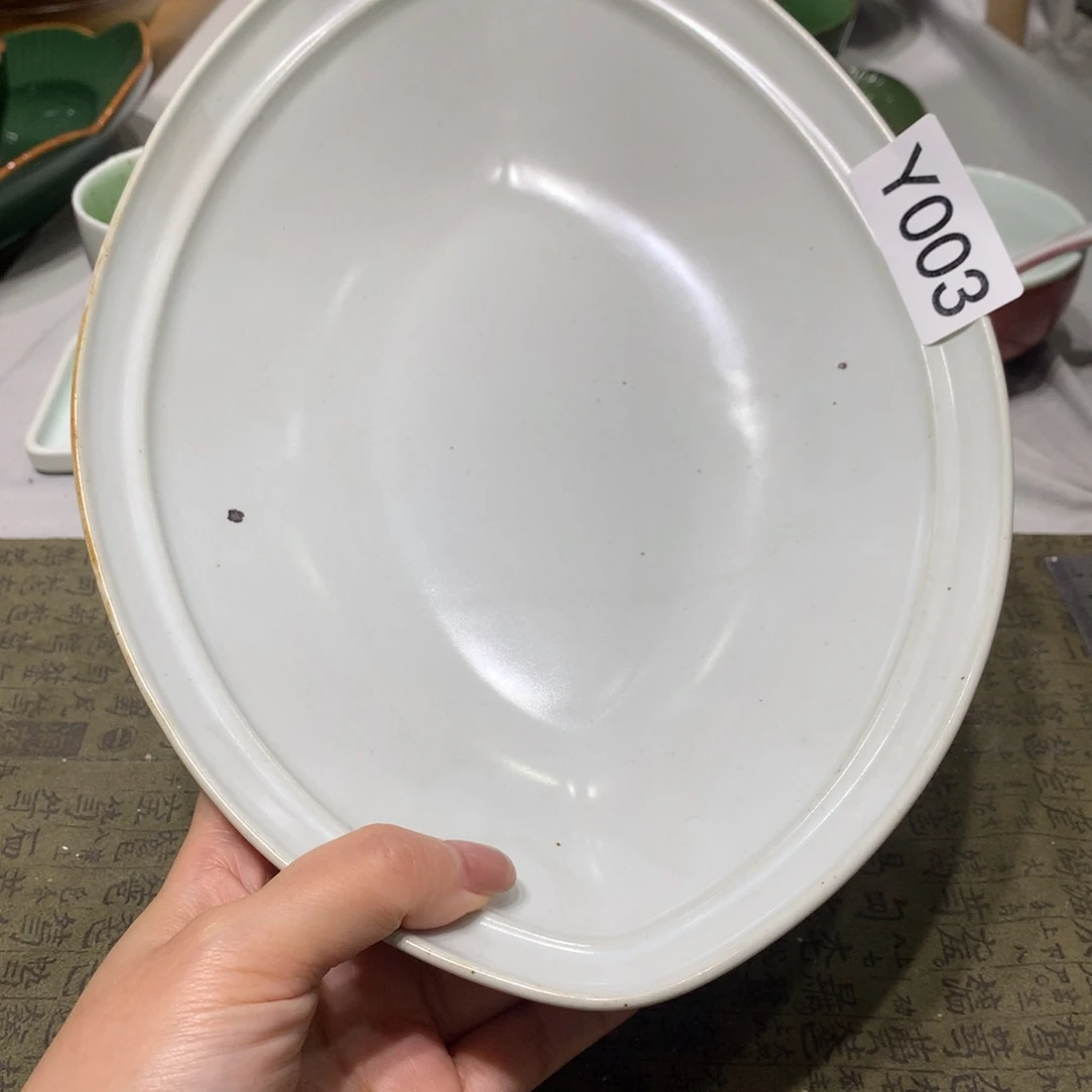 陶景德镇粗陶复古盘碗微瑕