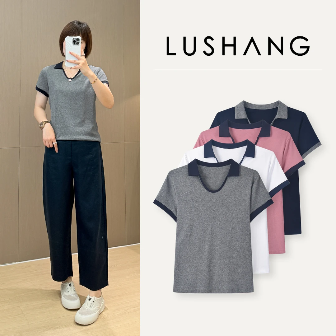 【U领Polo衫】自在个性，软糯凉爽！露赏2025夏季短袖设计感T恤