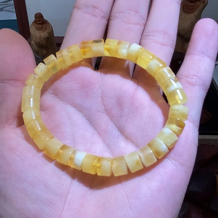 裸石琥珀未镶嵌精工手串