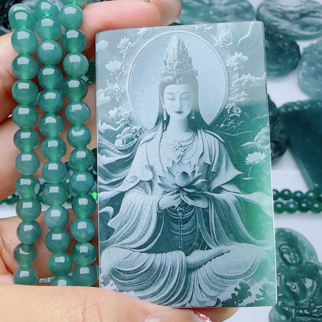 ✩****翡翠未镶嵌颈饰多样性发货天然的A货翡翠