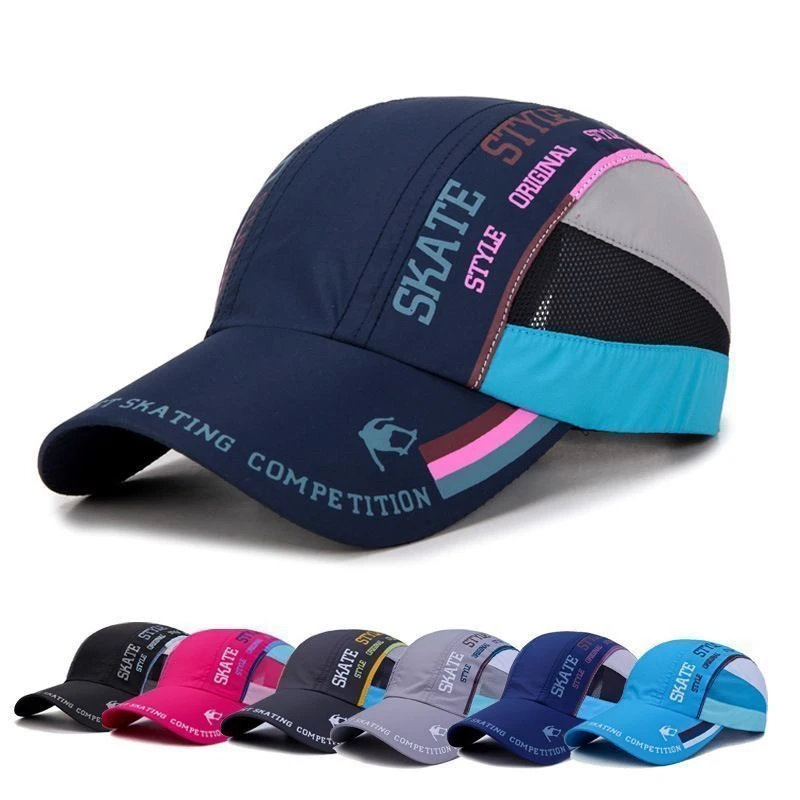 鸭舌帽男户外防晒速干太阳帽子女夏天休闲透气棒球帽钓鱼遮阳帽