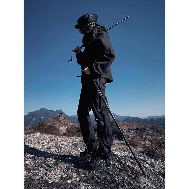 JEEP吉普黑武士防水冲锋衣男款春季美式机能风裤子爬山穿搭套装户