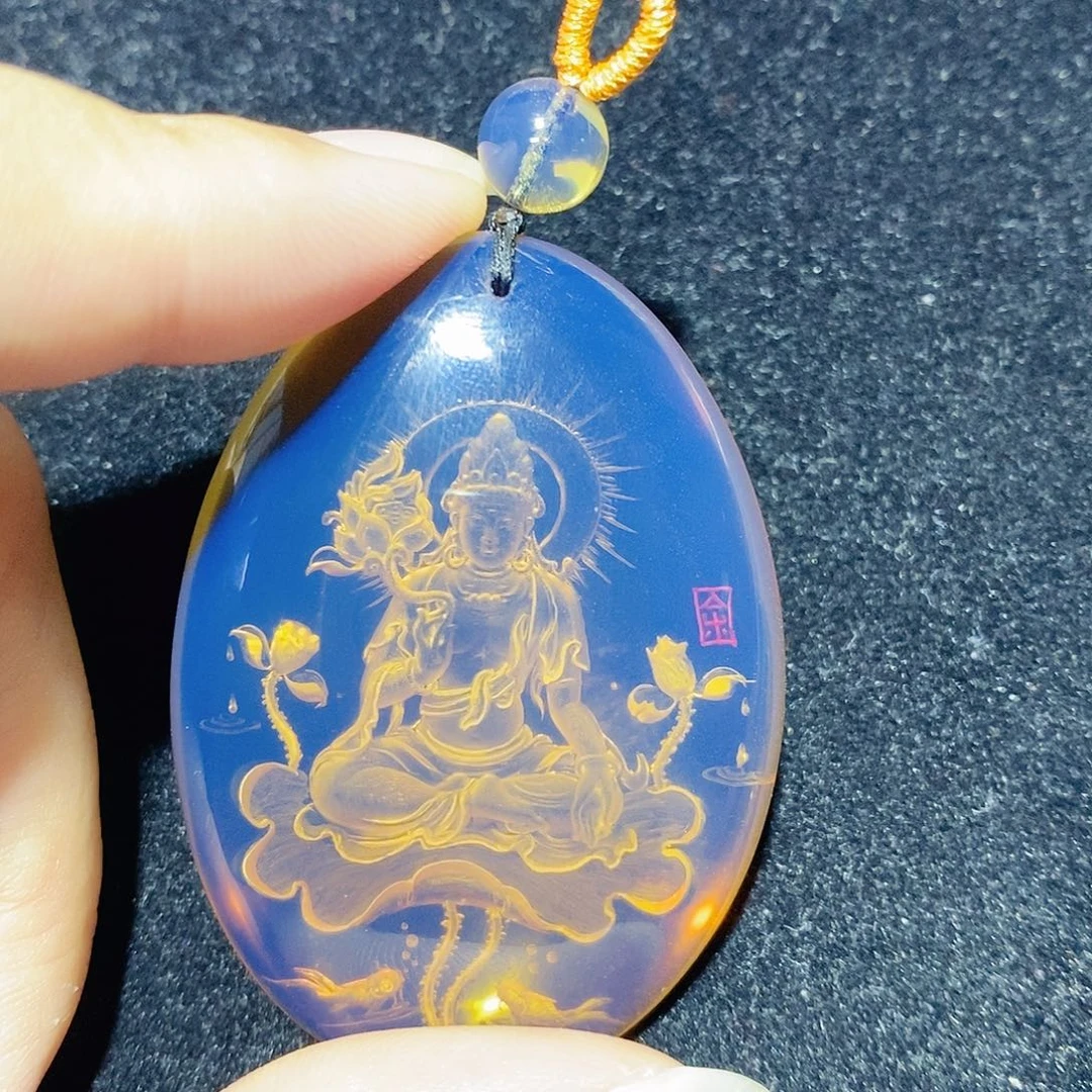 蓝珀未镶嵌珠宝奇石大势至531水滴