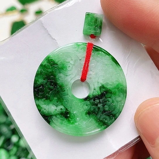 翡翠未镶嵌耳饰挂件