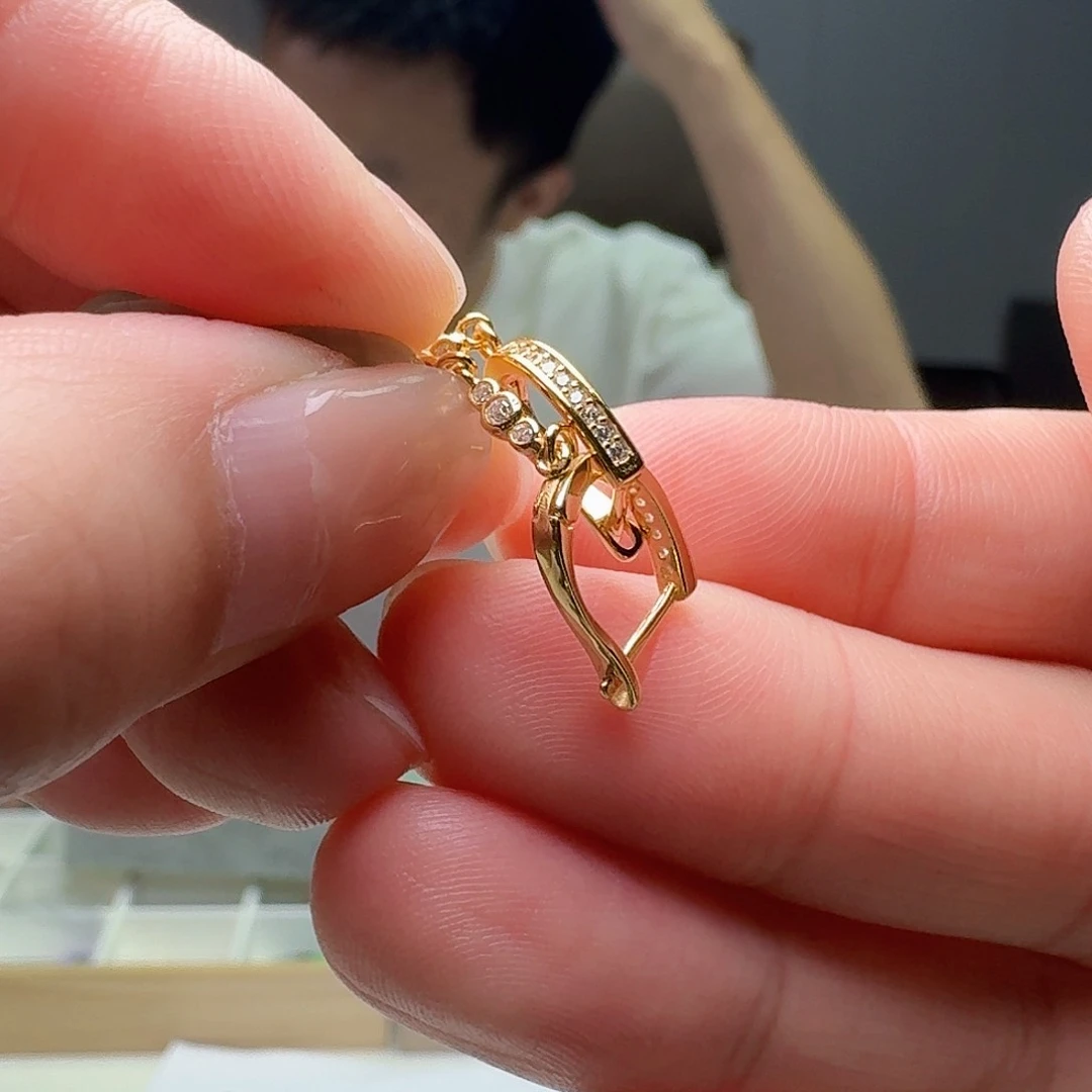 翡翠未镶嵌耳饰多样性发货其一