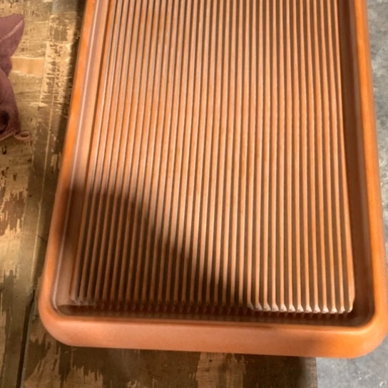 小****e电木茶盘橙金龙纹枝条偏差60-40-7，222号