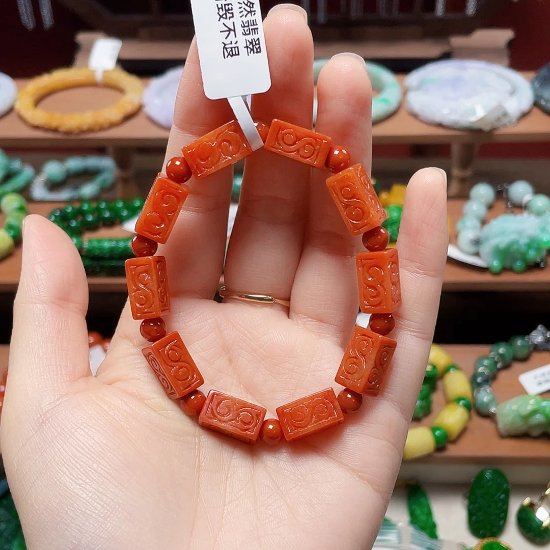 书***林翡翠未镶嵌手链饰品