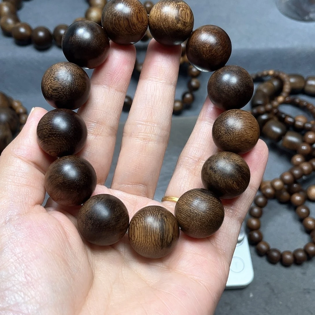 沉香手串明*白棋瘤疤1.8