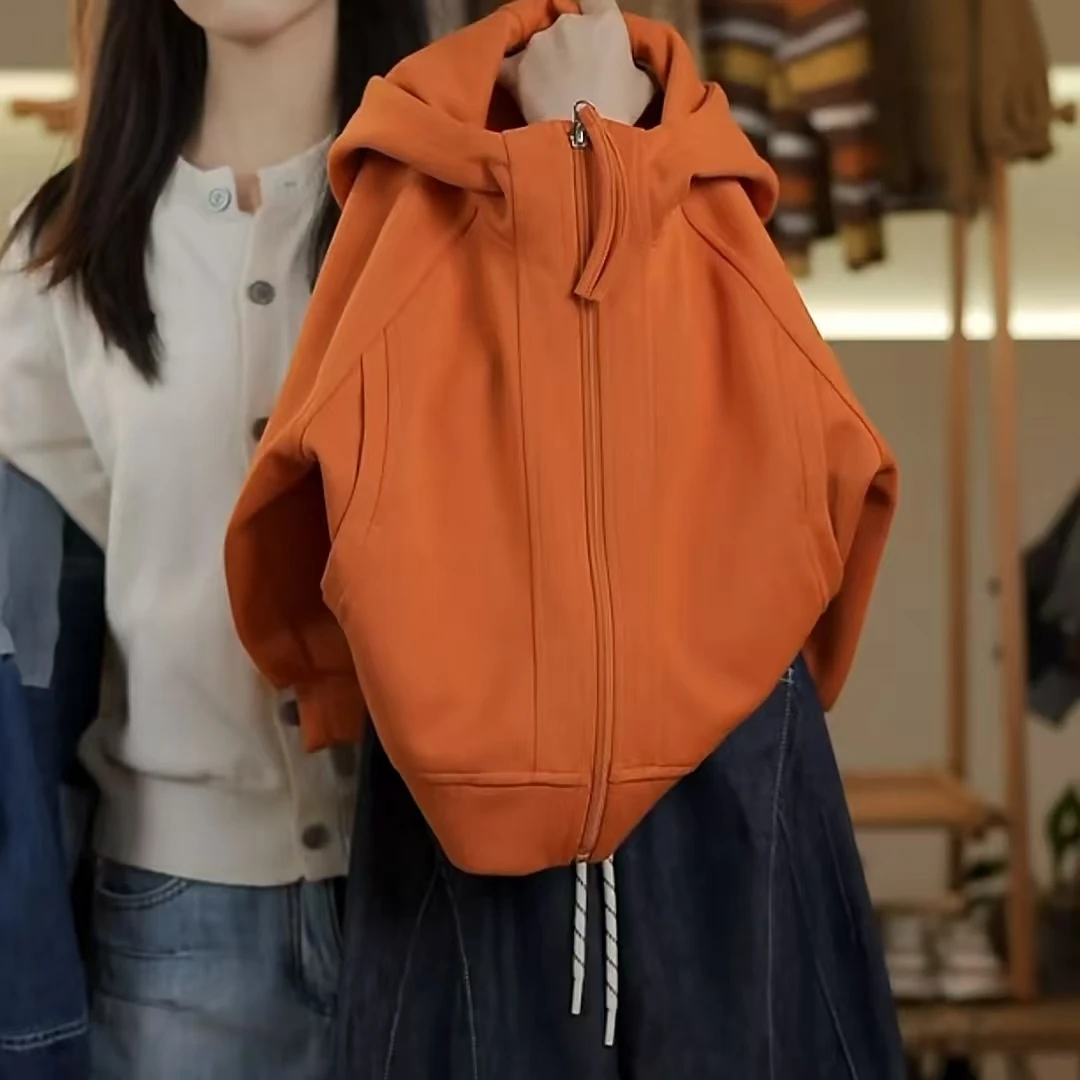 【派町】春装儿童韩版时尚纯色简约休闲卫衣连帽外套HCXZ4078