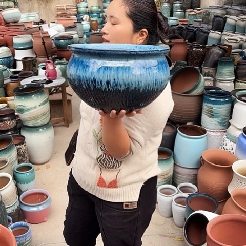 口30高18瑕疵一个盆子。