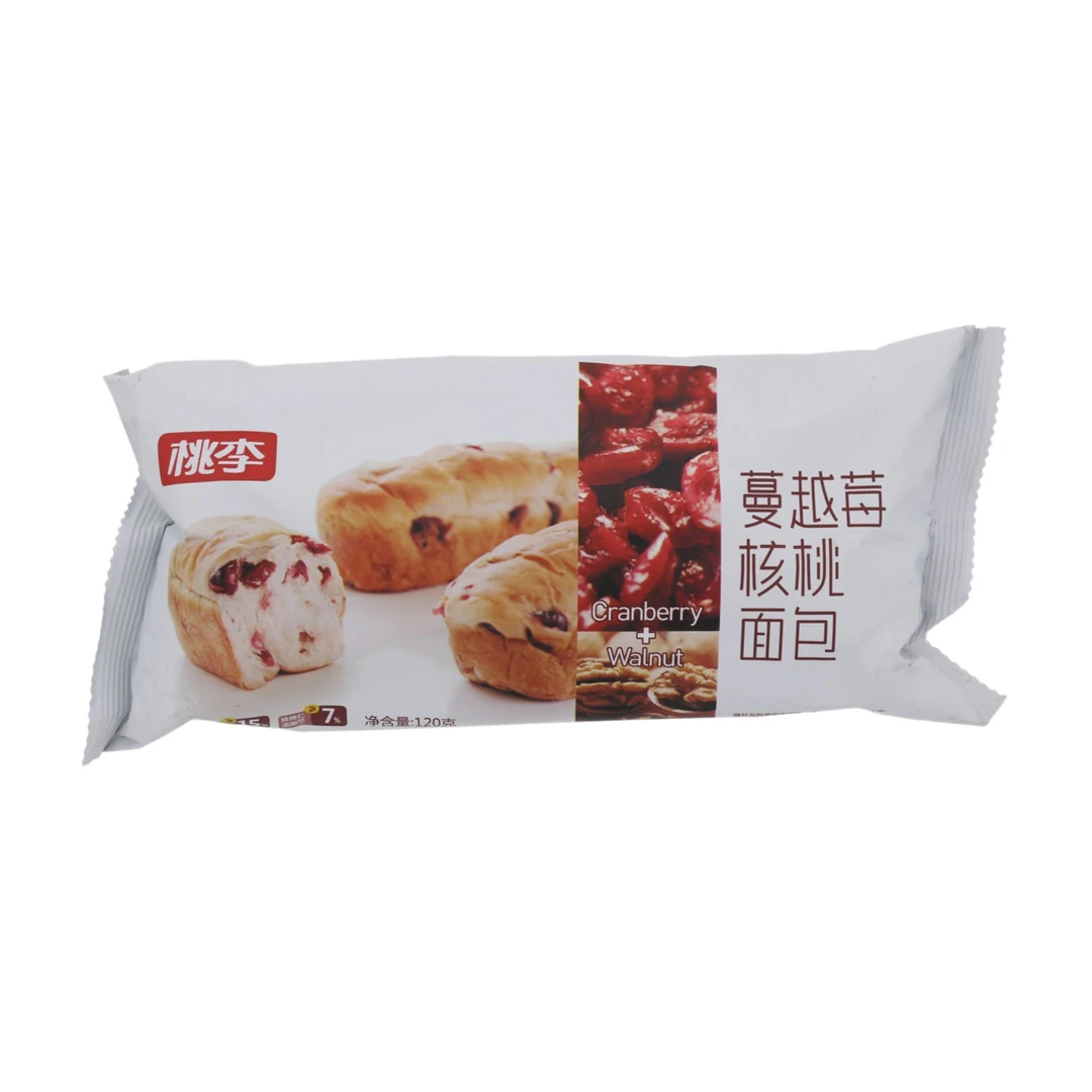桃李蔓越莓核桃面包120g休闲小零食