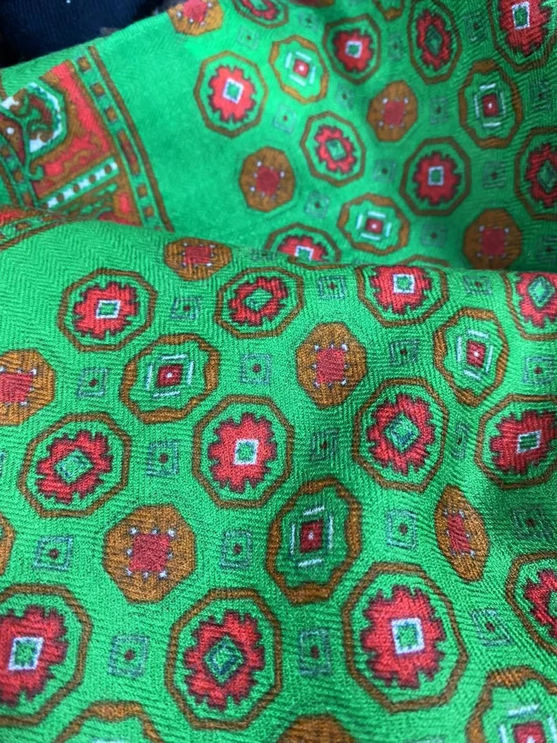 腰果印章墨绿色戒指绒羊绒围巾