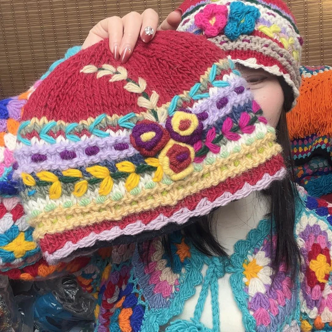 羊毛尼泊尔纯手工帽子429