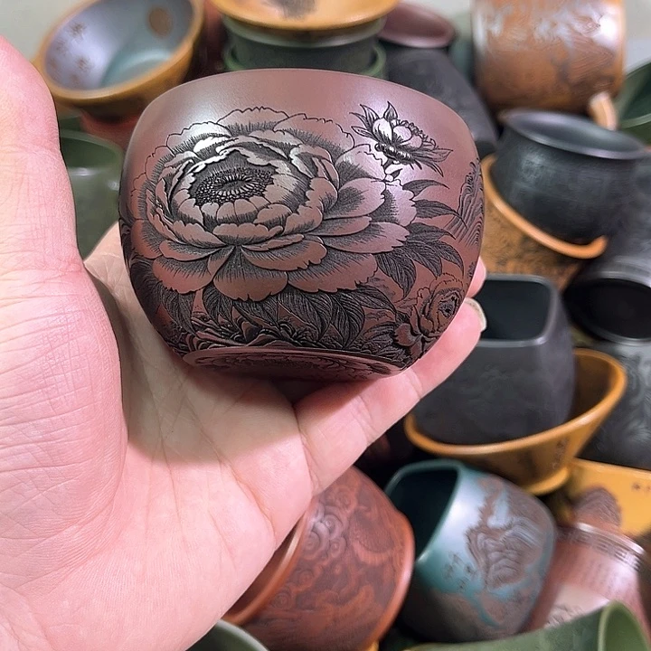 茶杯紫砂全手工紫砂主人杯