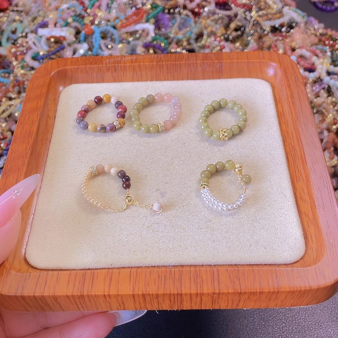 戒指未镶嵌水晶爱****肉