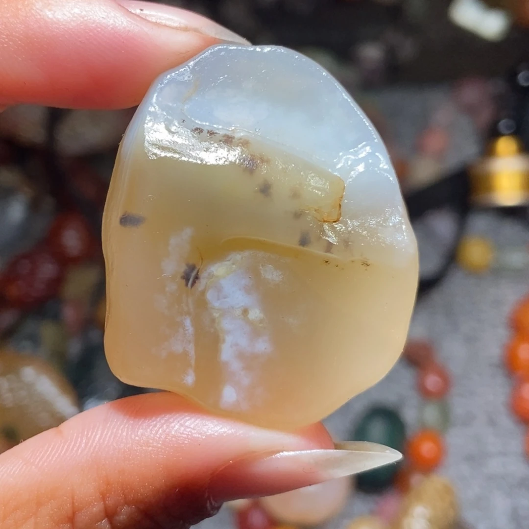 未镶嵌玛瑙/玉髓珠宝半成品