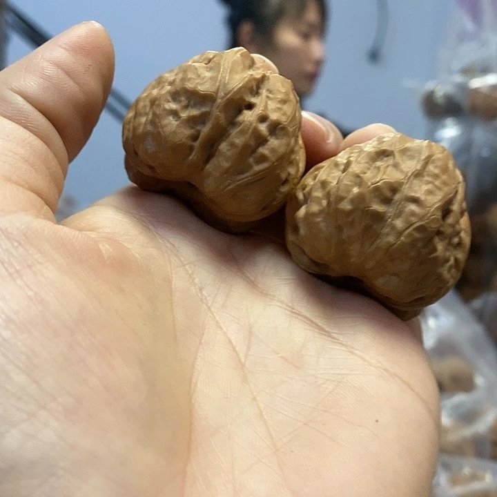 文玩核桃把件37蛤蟆头红皮